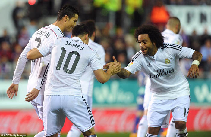 Real Madrid Tekuk Eibar 4-0, Ronaldo Sumbang Dua Gol